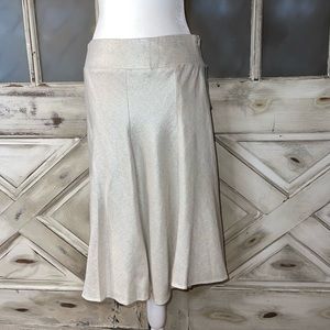 E.C.I. NWT New York A-Line metallic circle skirt size 4